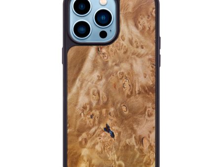 iPhone 14 Pro Max Wood+Resin Phone Case - Sarah (Maple Burl, 639493) For Sale