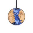 Circle Wood+Resin Wireless Charger - Linda (Blue, 637842) Cheap