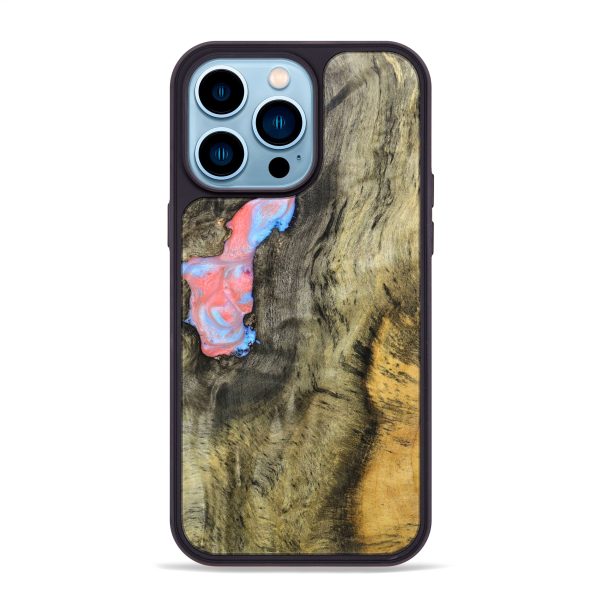 iPhone 14 Pro Max Wood+Resin Phone Case - Amina (Buckeye Burl, 639593) Hot on Sale