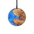 Circle Wood+Resin Wireless Charger - Brent (Blue, 637911) Online