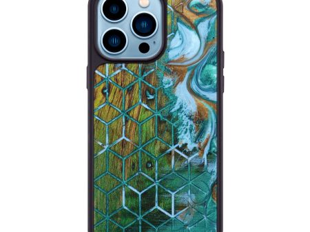 iPhone 14 Pro Max Wood+Resin Phone Case - Drew (Pattern, 639762) Sale