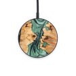 Circle Wood+Resin Wireless Charger - Willard (Green, 637899) Discount