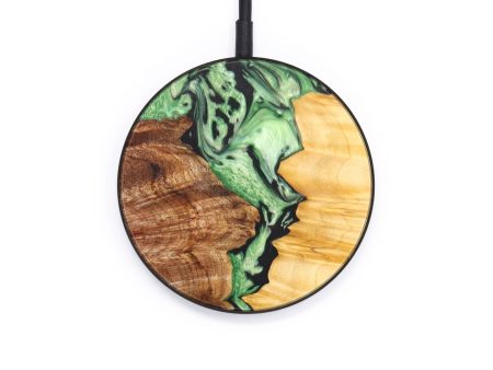 Circle Wood+Resin Wireless Charger - Kenya (Mosaic, 640571) Discount