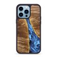 iPhone 14 Pro Max Wood+Resin Phone Case - Elliot (Blue, 638654) Online Sale