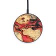 Circle Wood+Resin Wireless Charger - Freya (Red, 638235) Online Sale