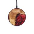 Circle Wood+Resin Wireless Charger - Harlow (Red, 640137) on Sale