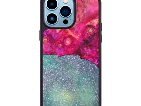 iPhone 14 Pro Max Wood+Resin Phone Case - Allie (Galaxy, 639745) Sale