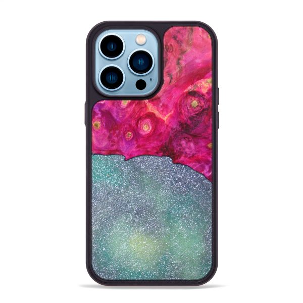 iPhone 14 Pro Max Wood+Resin Phone Case - Allie (Galaxy, 639745) Sale