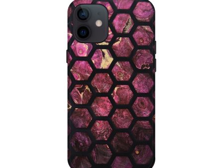 iPhone 12 mini Wood+Resin Live Edge Phone Case - Dina (Purple, 639280) For Discount