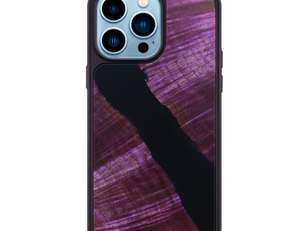 iPhone 14 Pro Max Wood+Resin Phone Case - Richard (Galaxy, 639382) Fashion