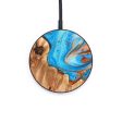 Circle Wood+Resin Wireless Charger - Tabatha (Teal & Gold, 637879) Online Sale