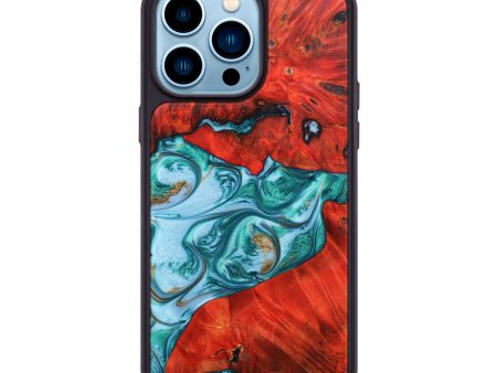 iPhone 14 Pro Max Wood+Resin Phone Case - Evangeline (Artist Pick, 639846) Hot on Sale