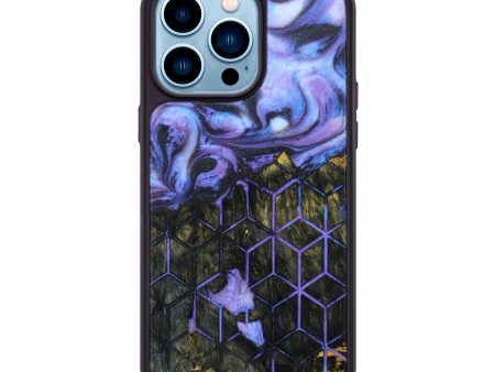 iPhone 14 Pro Max Wood+Resin Phone Case - Quinton (Pattern, 638895) For Discount