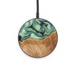 Circle Wood+Resin Wireless Charger - Ibrahim (Green, 637893) For Cheap