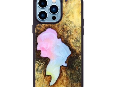 iPhone 14 Pro Max Wood+Resin Phone Case - Janine (Buckeye Burl, 639412) Discount