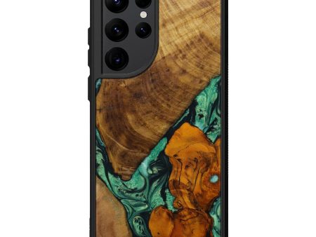 Galaxy S22 Ultra Wood+Resin Phone Case - Charlotte (Mosaic, 642075) Hot on Sale