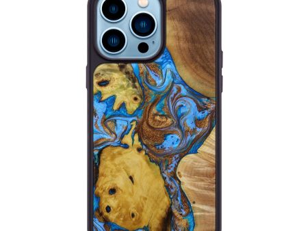 iPhone 14 Pro Max Wood+Resin Phone Case - Janiya (Mosaic, 643292) Fashion