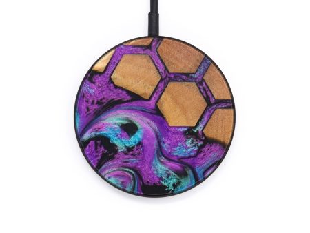 Circle Wood+Resin Wireless Charger - Sloane (Pattern, 637887) Hot on Sale