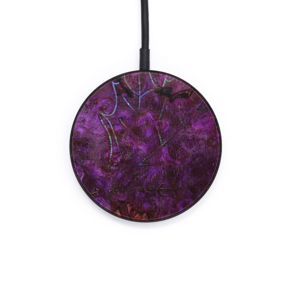 Circle Wood+Resin Wireless Charger - Carroll (Spring, 640383) Discount