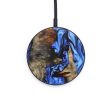 Circle Wood+Resin Wireless Charger - Ramona (Blue, 637838) on Sale