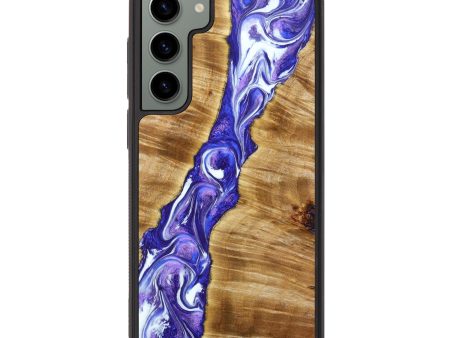 Galaxy S23 Plus Wood+Resin Phone Case - Randolph (Purple, 640995) For Sale