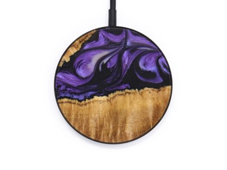 Circle Wood+Resin Wireless Charger - Bodhi (Purple, 640665) For Discount