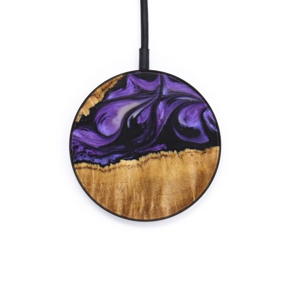 Circle Wood+Resin Wireless Charger - Bodhi (Purple, 640665) For Discount