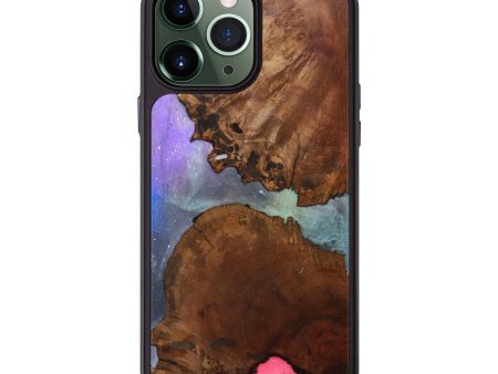 iPhone 13 Pro Max Wood+Resin Phone Case - Emanuel (Galaxy, 639820) Sale