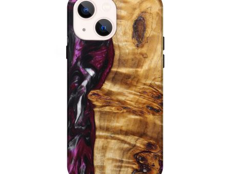 iPhone 13 Wood+Resin Live Edge Phone Case - Raegan (Red, 641048) Fashion