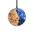 Circle Wood+Resin Wireless Charger - Judy (Blue, 637902) Hot on Sale