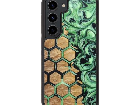 Galaxy S23 Wood+Resin Phone Case - Cheri (Pattern, 640731) Cheap