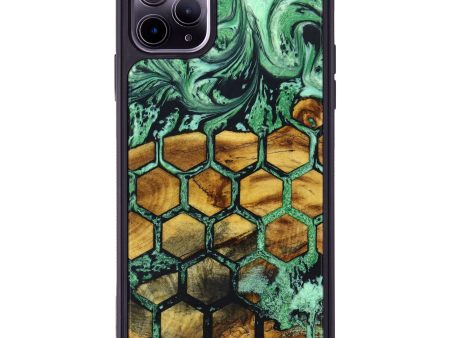 iPhone 11 Pro Max Wood+Resin Phone Case - Ella (Pattern, 638619) For Discount