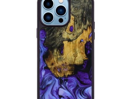 iPhone 14 Pro Max Wood+Resin Phone Case - Kathi (Purple, 642098) Hot on Sale