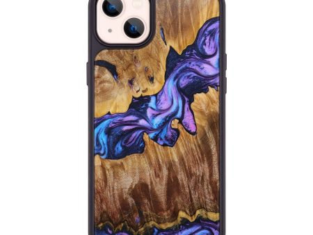 iPhone 14 Plus Wood+Resin Phone Case - Annabelle (Purple, 639530) Fashion