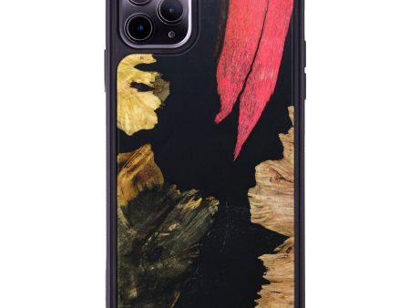 iPhone 11 Pro Max Wood+Resin Phone Case - Lynn (Galaxy, 638115) For Cheap