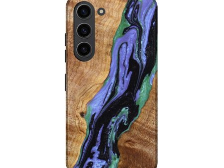 Galaxy S23 Wood+Resin Live Edge Phone Case - Kellan (Purple, 640473) Hot on Sale