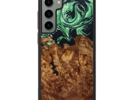 Galaxy S23 Plus Wood+Resin Phone Case - Fabian (Green, 640070) Online