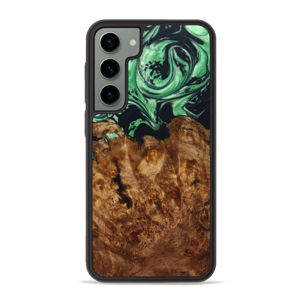 Galaxy S23 Plus Wood+Resin Phone Case - Fabian (Green, 640070) Online