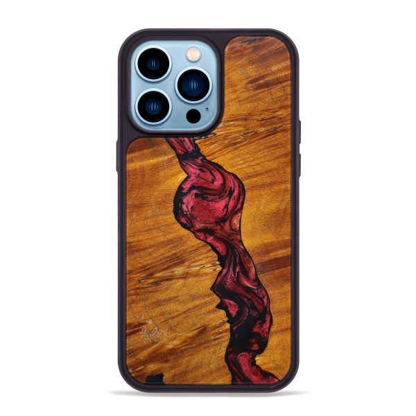 iPhone 14 Pro Max Wood+Resin Phone Case - Esmeralda (Artist Pick, 639727) Discount