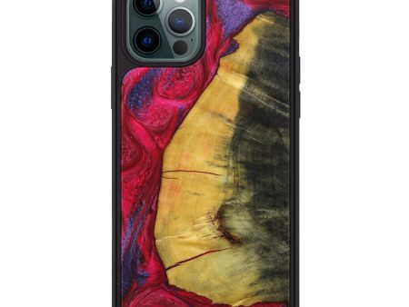 iPhone 12 Pro Wood+Resin Phone Case - Deneen (Red, 638934) on Sale