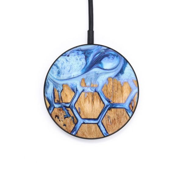 Circle Wood+Resin Wireless Charger - Skye (Pattern, 640124) Sale