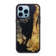 iPhone 14 Pro Max Wood+Resin Phone Case - Anna (Black & White, 639851) Online Hot Sale