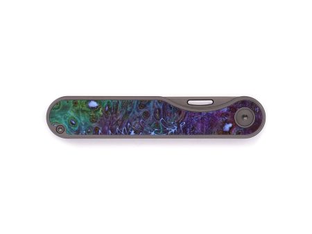 Minimalist Wood+Resin Pocket Knife - Perry (Spring, 640362) Supply