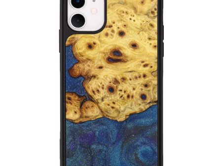 iPhone 11 Wood+Resin Phone Case - Rachelle (Galaxy, 638297) For Sale