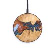 Circle Wood+Resin Wireless Charger - Elena (Teal & Gold, 637877) Cheap