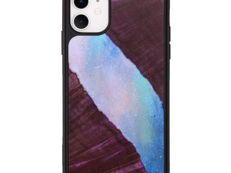 iPhone 11 Wood+Resin Phone Case - Javier (Galaxy, 639128) Fashion