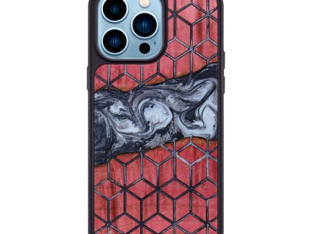 iPhone 14 Pro Max Wood+Resin Phone Case - Landen (Pattern, 640092) Online Sale