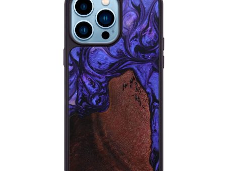 iPhone 14 Pro Max Wood+Resin Phone Case - Denise (Purple, 641349) Online