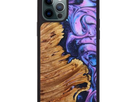 iPhone 12 Pro Wood+Resin Phone Case - Chuck (Purple, 639538) Online Hot Sale