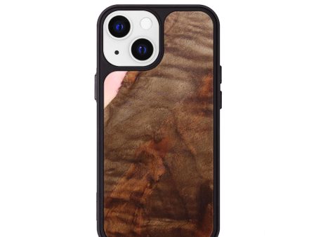 iPhone 13 mini Wood+Resin Phone Case - Alessandra (Maple Burl, 638125) on Sale